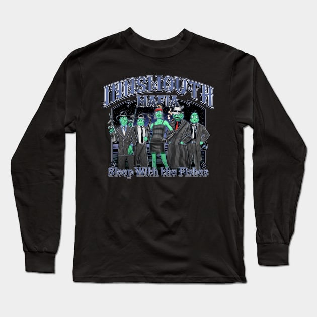 Innsmouth Mafia Long Sleeve T-Shirt by cduensing